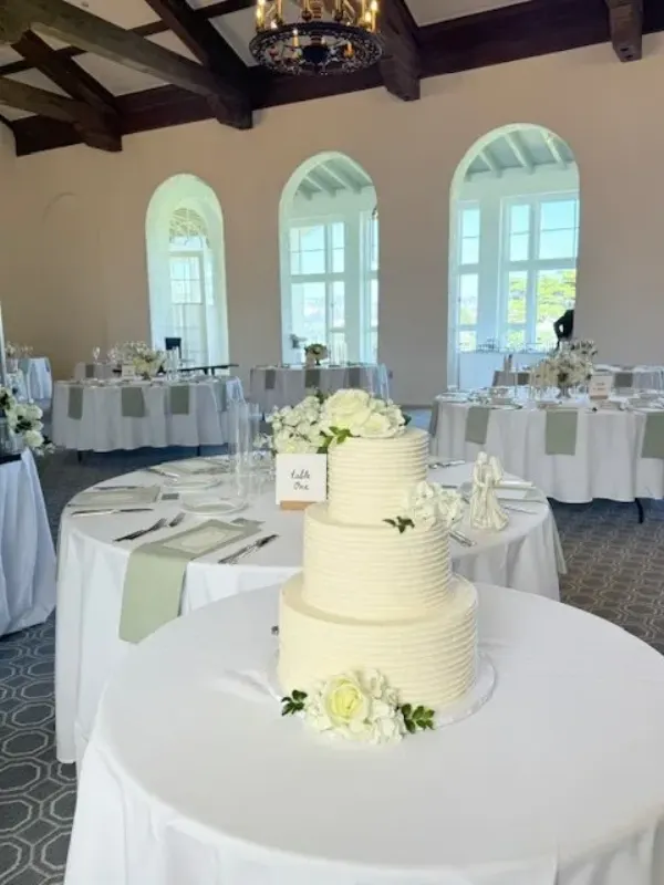 Natalie and Jordan Wedding Cake 2025