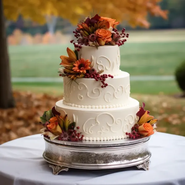 Ashley and Cameron Wedding Cake 2023