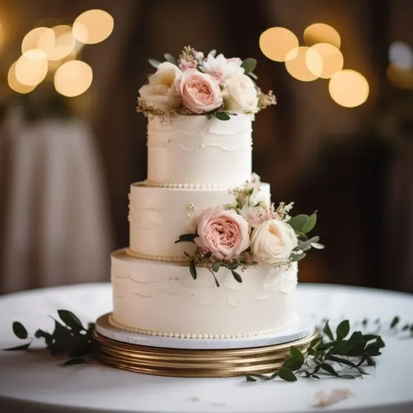 Kristen and Dale Wedding Cake 2023